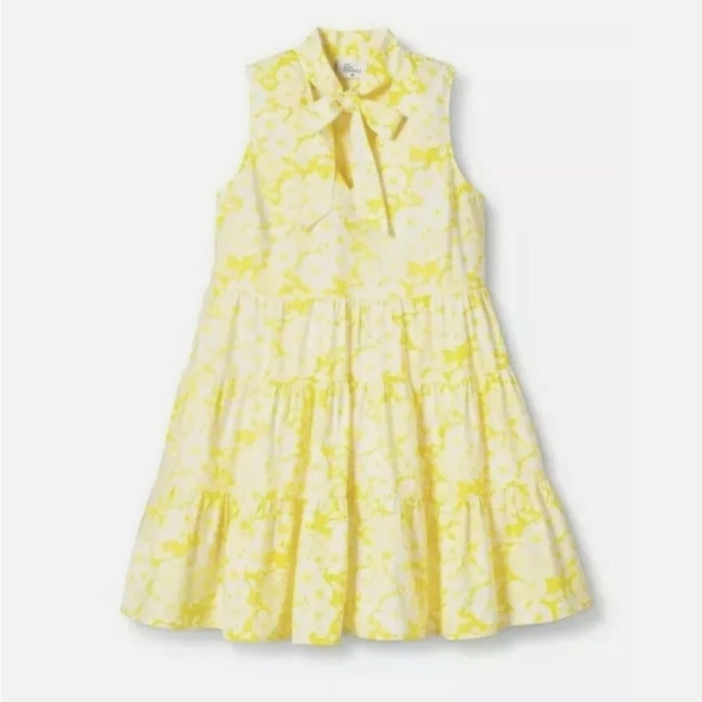 Yellow Floral Summer Dress